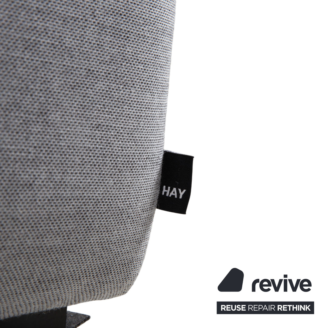 Canapé d'angle en tissu HAY Mags, pouf, gris