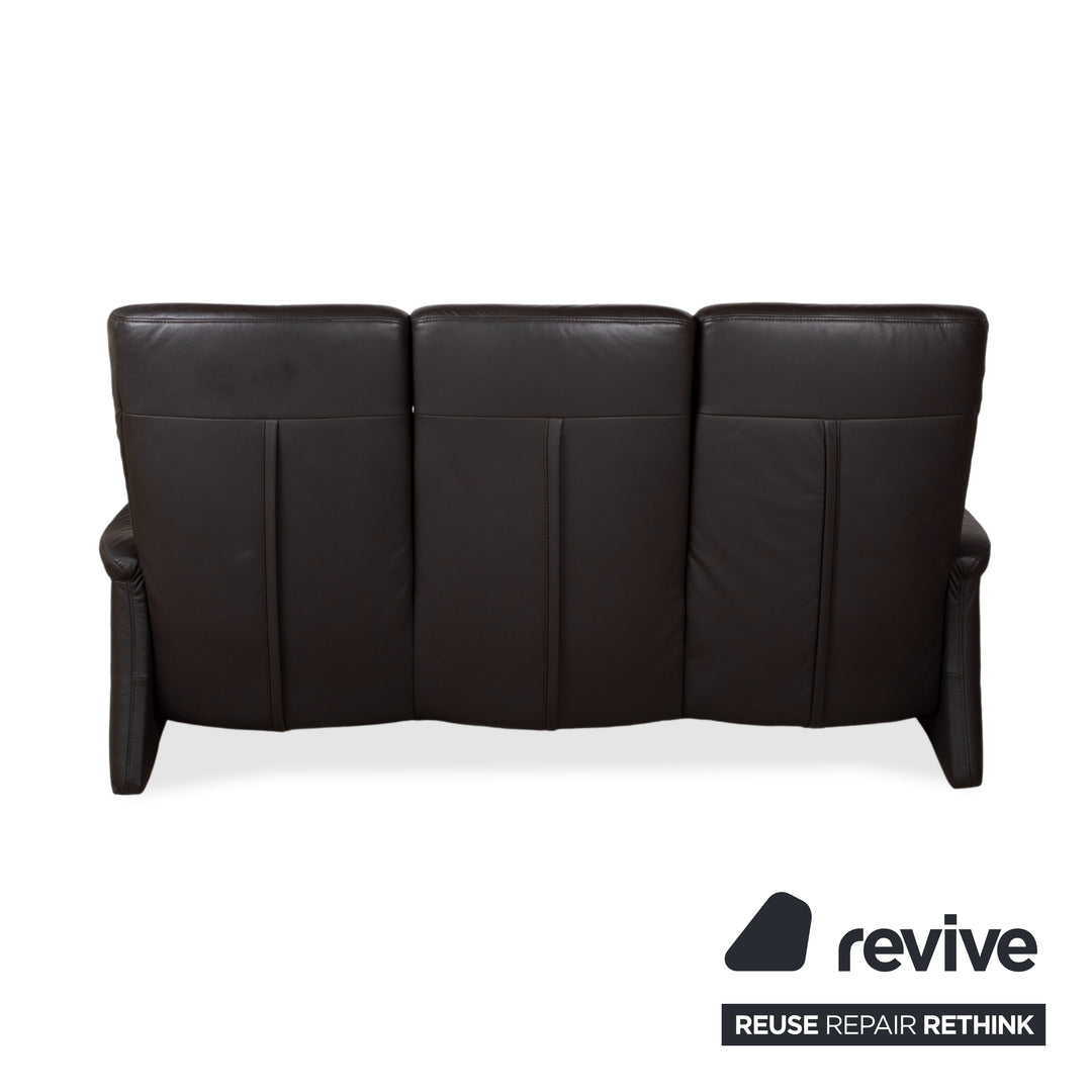 Himolla 4571 Leder Dreisitzer Anthrazit Grau Sofa Couch