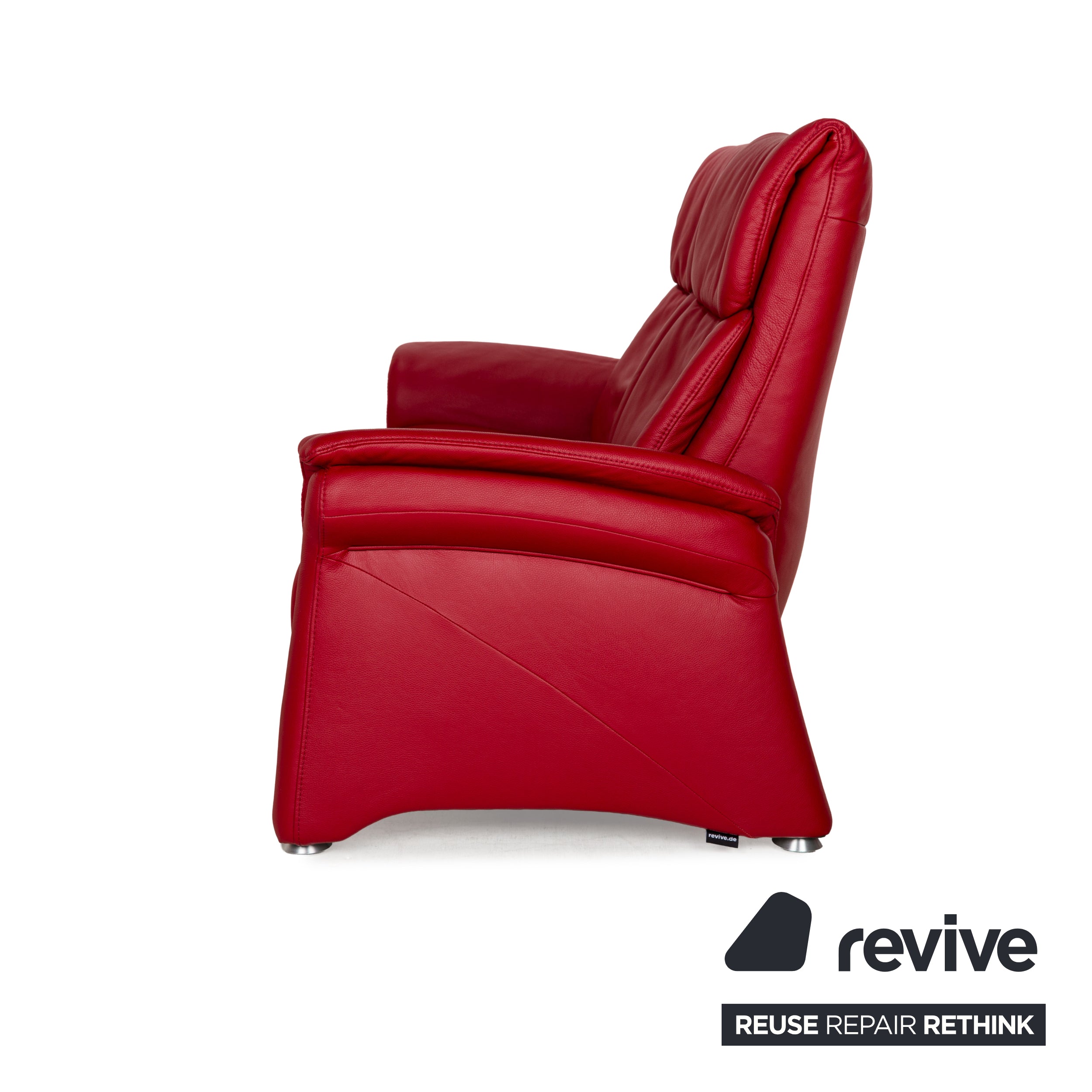 Himolla Cumuly Leder Dreisitzer Rot Sofa Couch