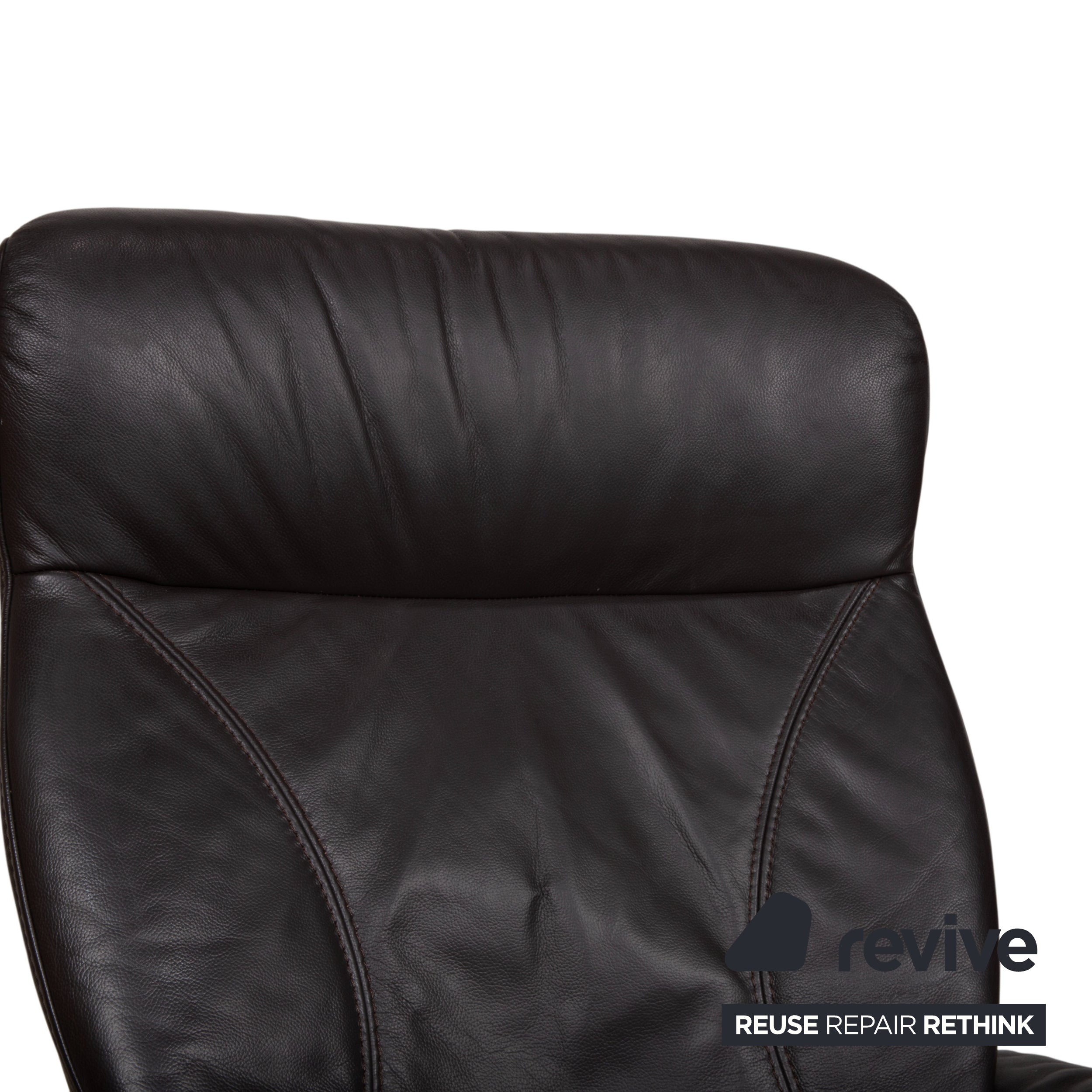 Himolla Garnitur 4571 Cumuly Leder Dreisitzer Sessel Anthrazit Grau Sofa Couch manuelle Funktion Relaxfunktion