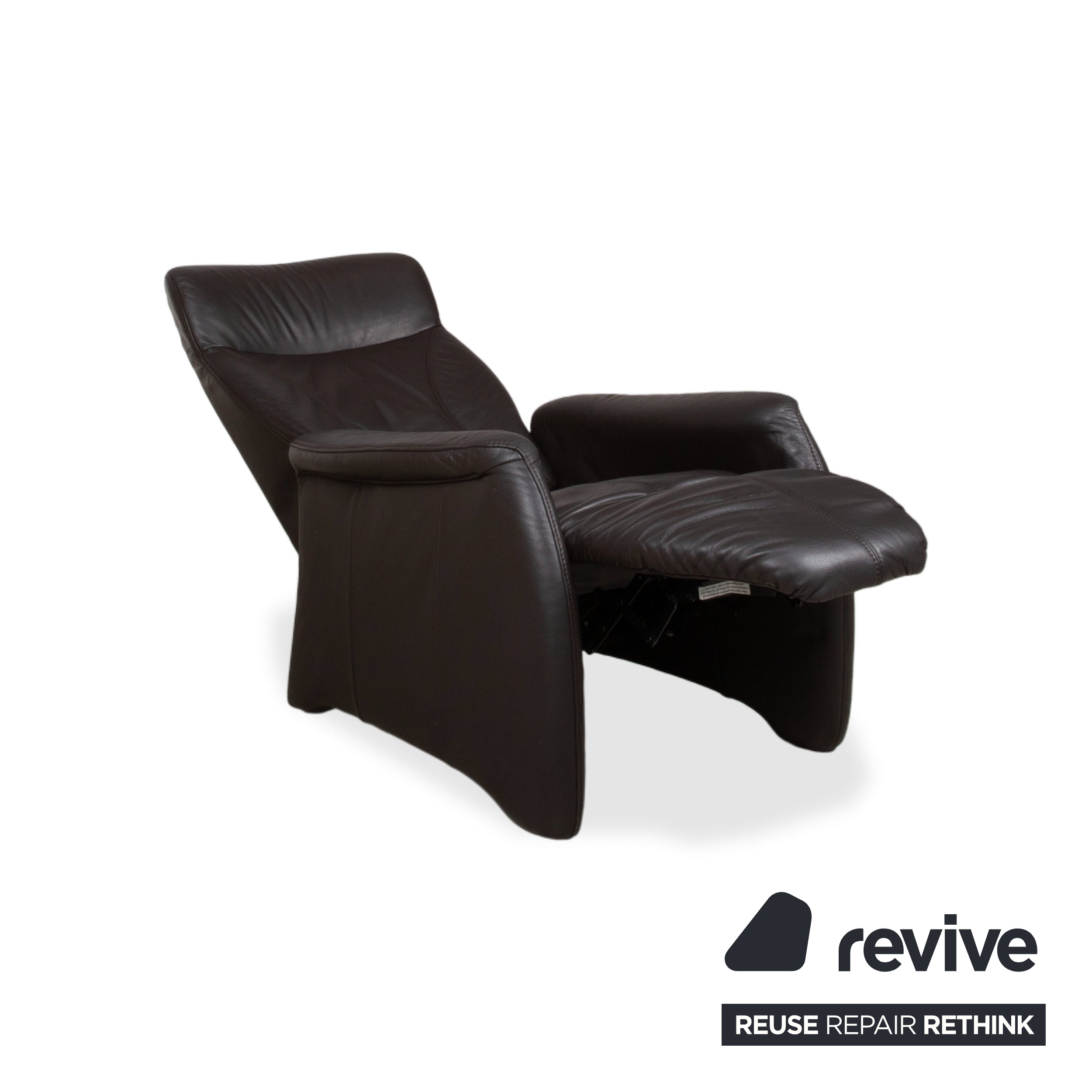 Himolla Garnitur 4571 Cumuly Leder Dreisitzer Sessel Anthrazit Grau Sofa Couch manuelle Funktion Relaxfunktion