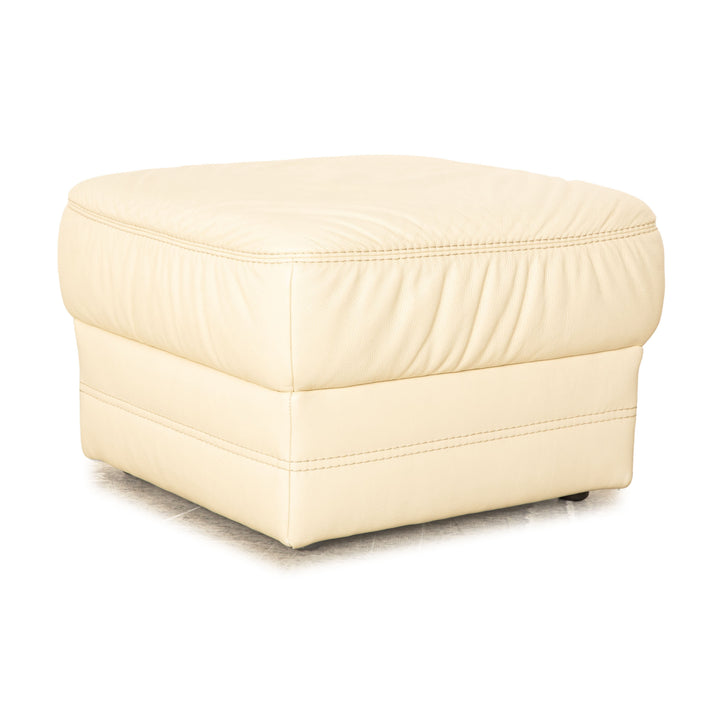 Tabouret en cuir Himolla crème