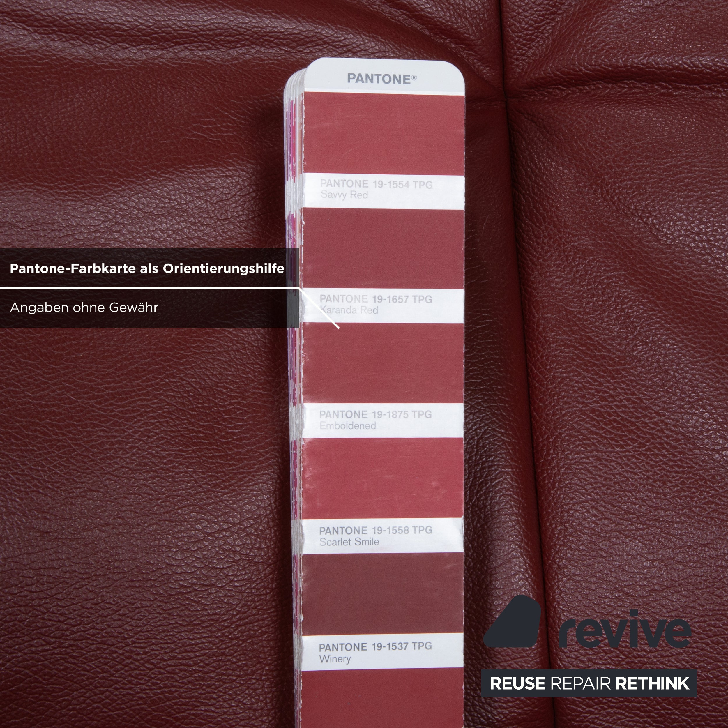Himolla Leder Sessel Rot Kirschrot manuelle Funktion