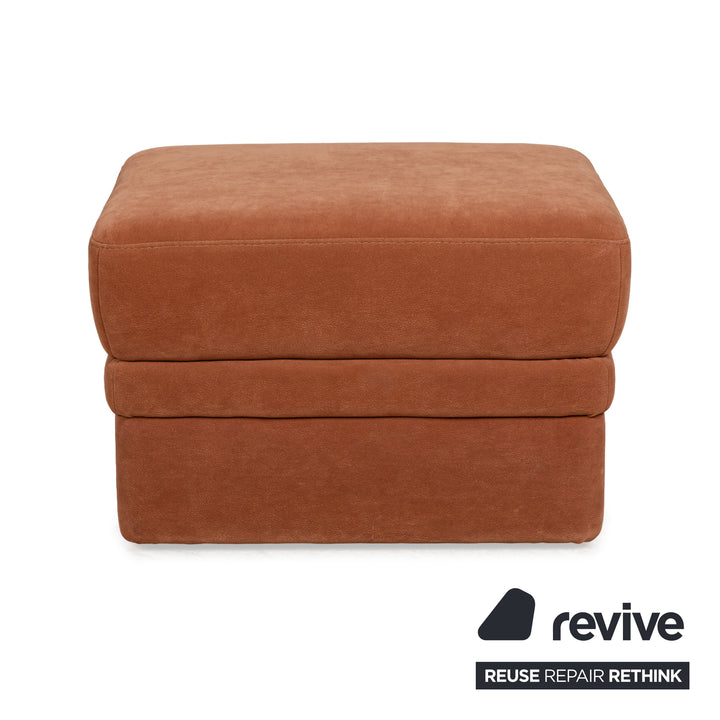 Ensemble canapé d'angle en tissu Himolla Planopoly marron camel canapé canapé tabouret à fonction manuelle