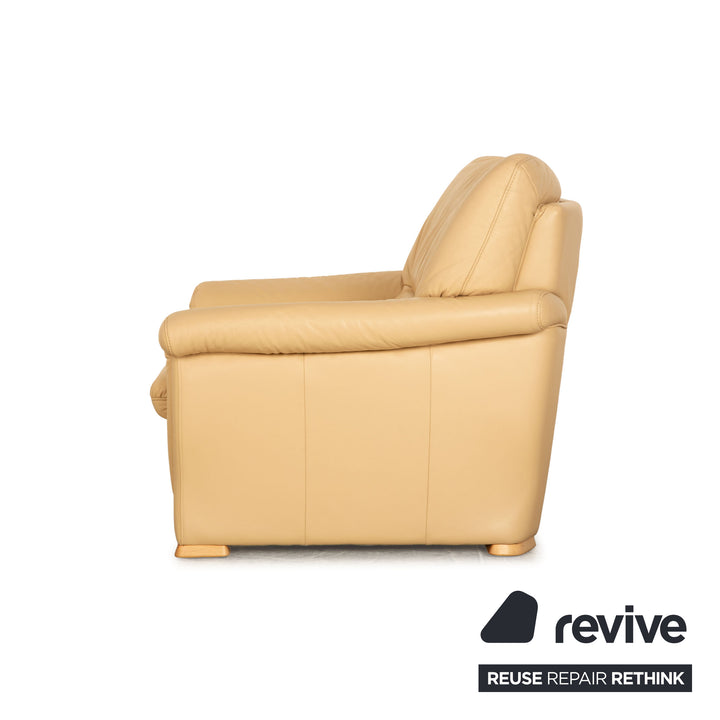 Himolla Sleepoly Leder Sessel Creme