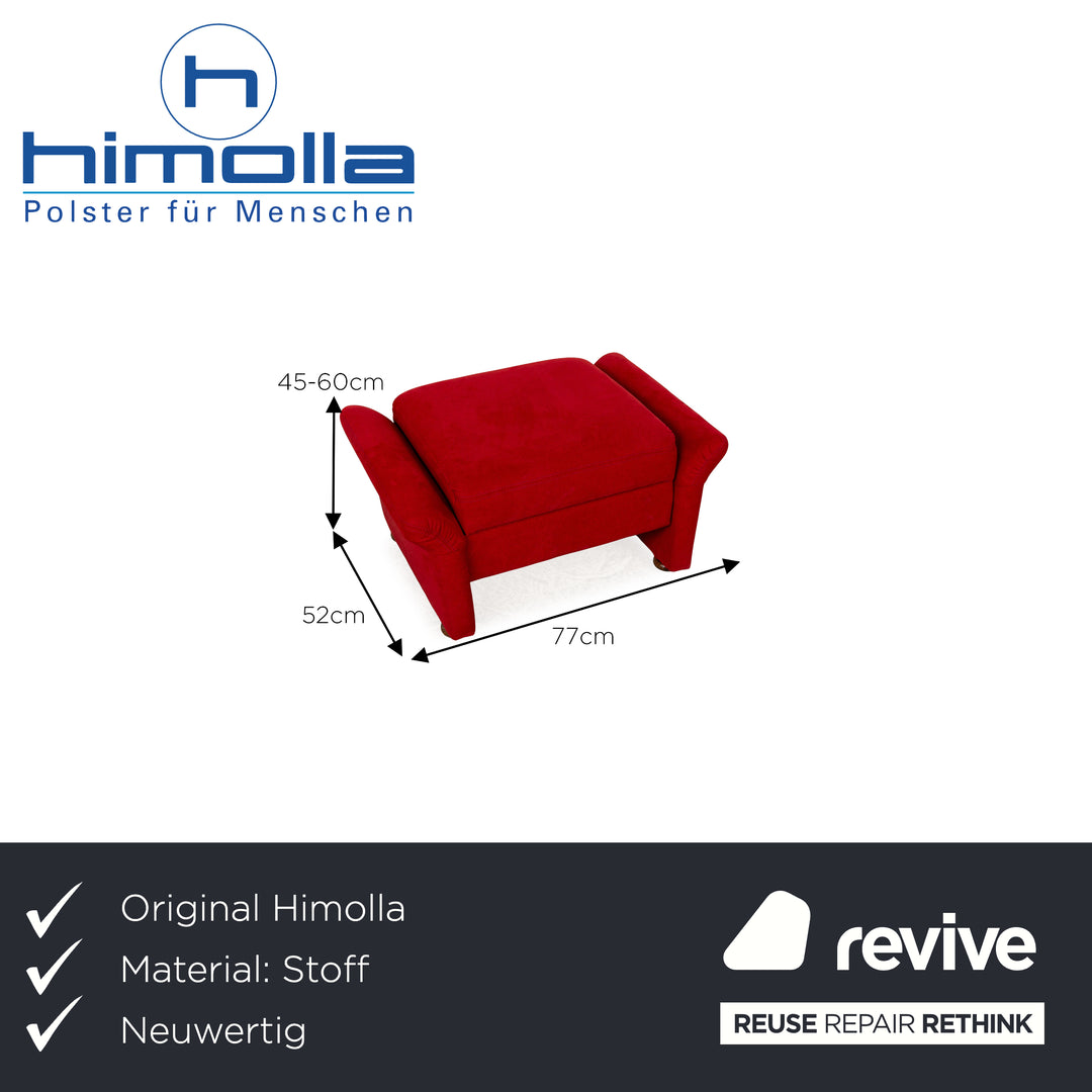 Tabouret en tissu Himolla rouge