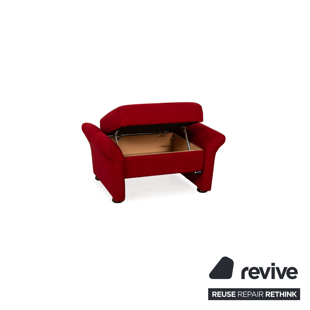 Tabouret en tissu Himolla rouge