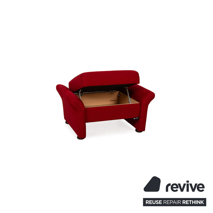 Tabouret en tissu Himolla rouge