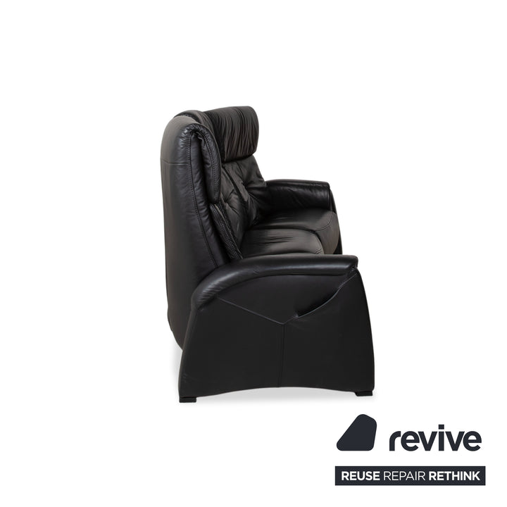 Himolla Trapez Leather Three-Seater Home Cinema Black Manual Function