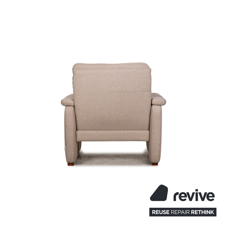 HUKLA fabric armchair set beige