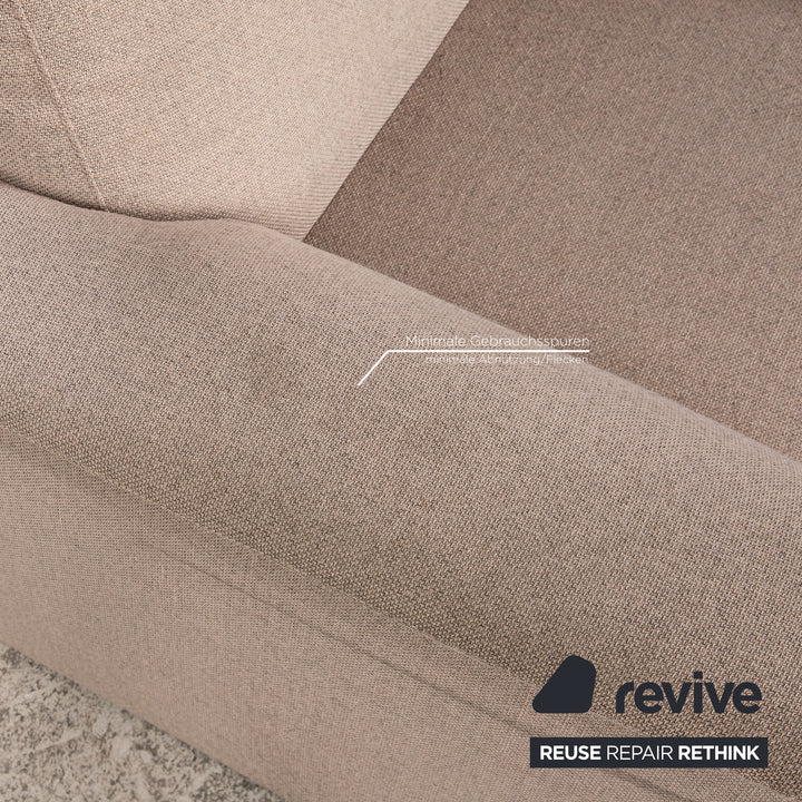 HUKLA fabric armchair set beige