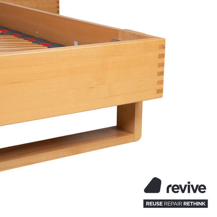 Hülsta Flavo Holz Bett Braun Schwarz mit Nachtschränken manuelle Funktion