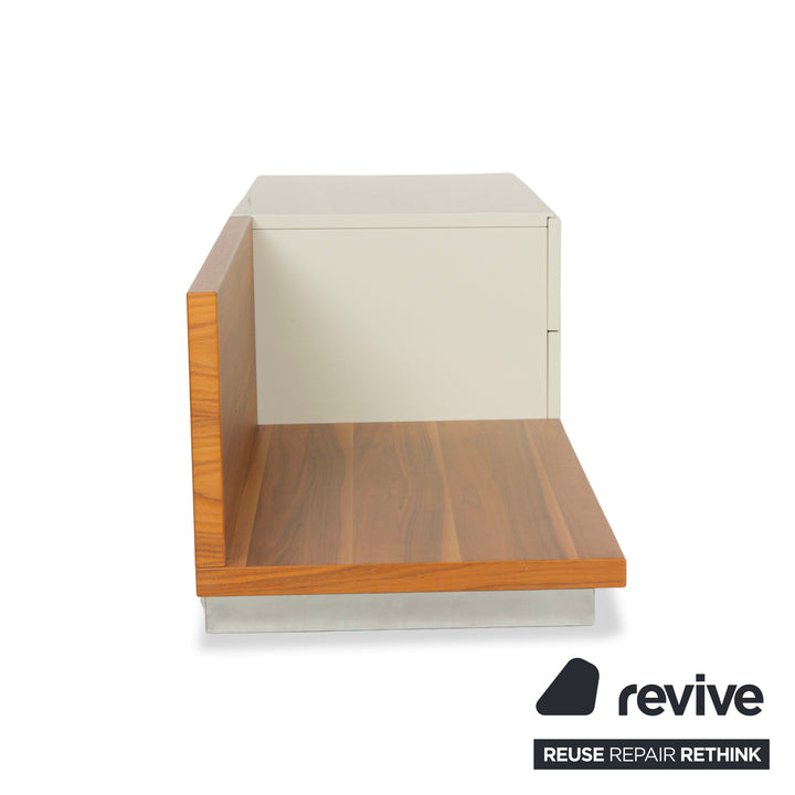 Hülsta Lilac Holz Sideboard Creme Braun Lowboard
