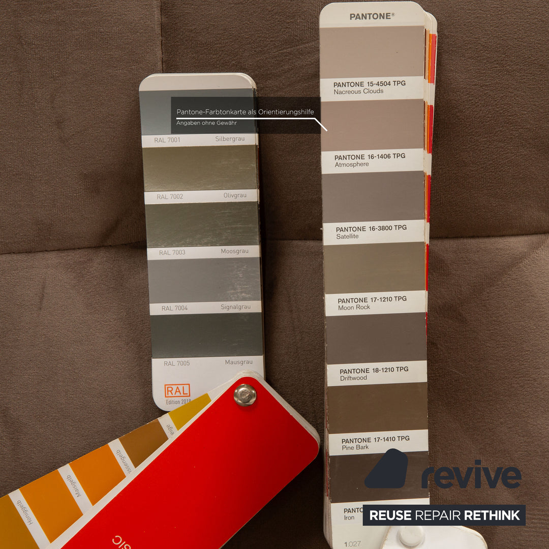 IconX STUDIOS Canapé d'angle en tissu velours Bloom Beige