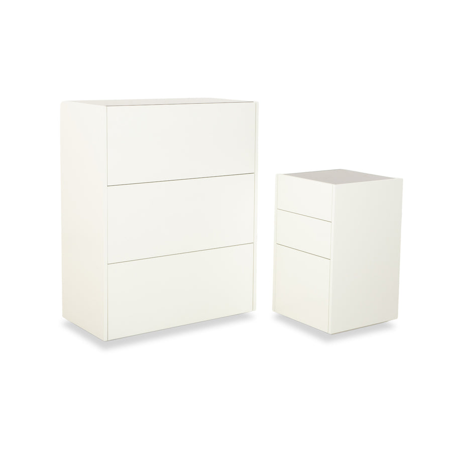 Interlübke Cube 2x Sideboard Wood White Chest of Drawers