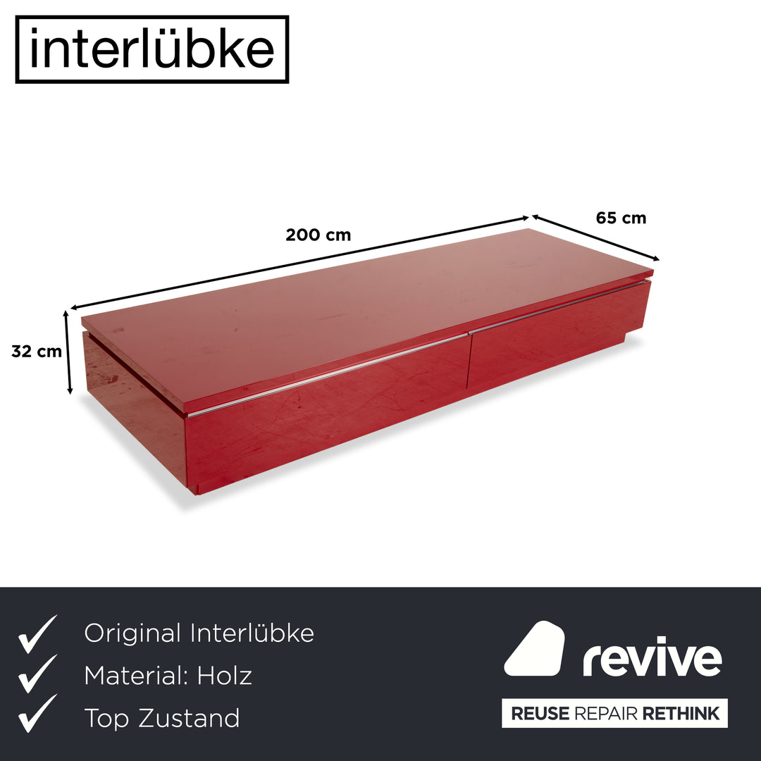 Interlübke Cube Holz Sideboard Rot Lowboard