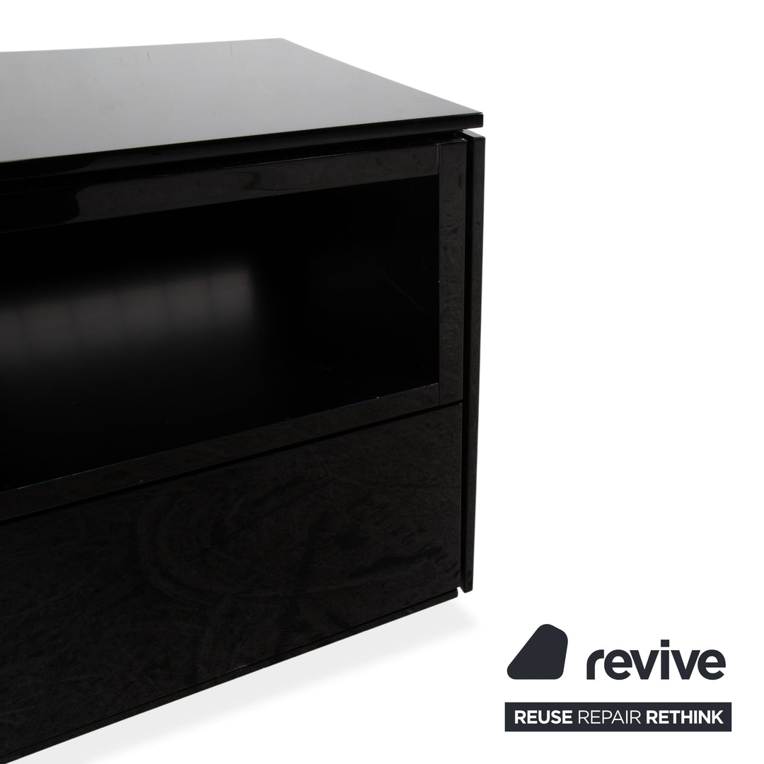 Interlübke Cube Wooden Sideboard Black Lowboard