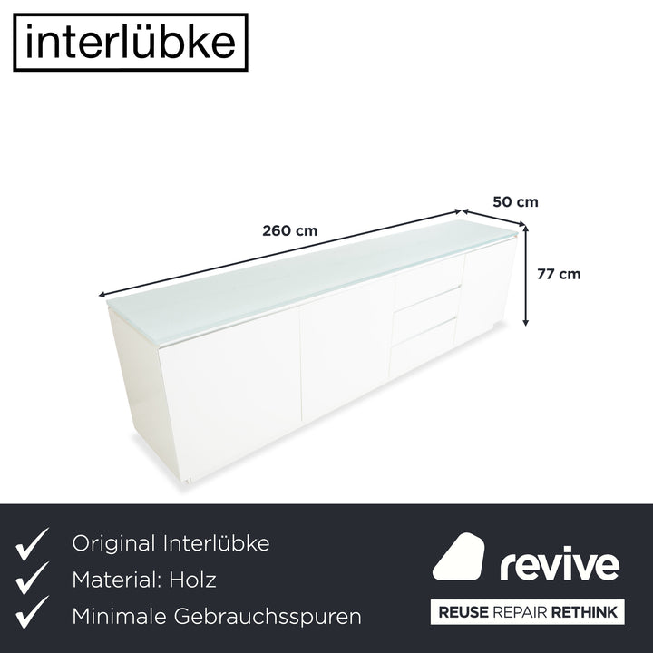 Interlübke Cube Holz Sideboard Weiß Creme
