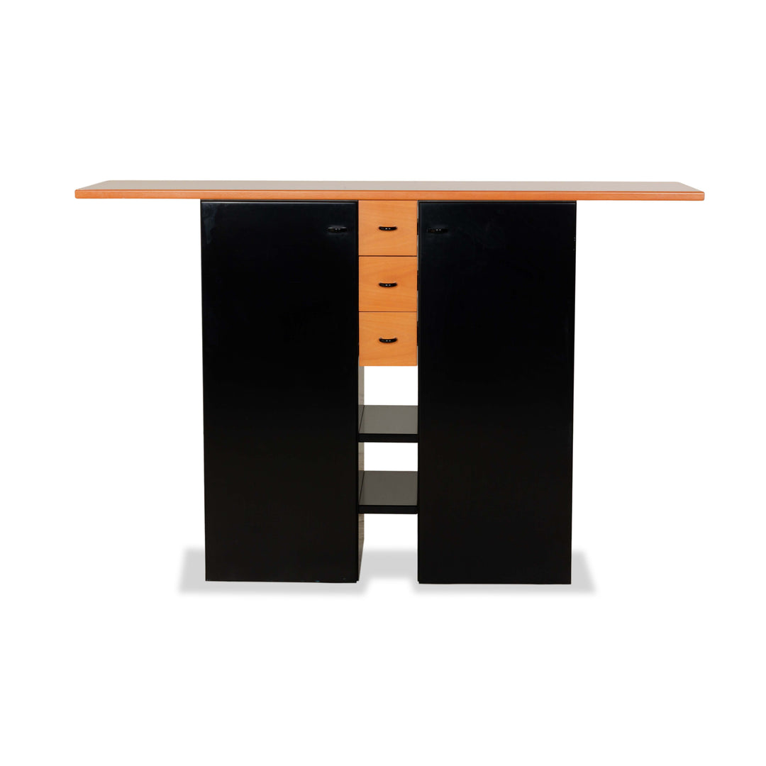 Buffet haut Interlübke en bois noir et marron