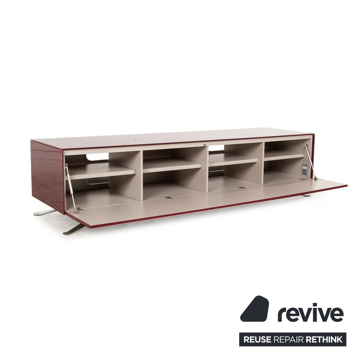 Buffet en bois Joop buffet bas rouge meuble TV