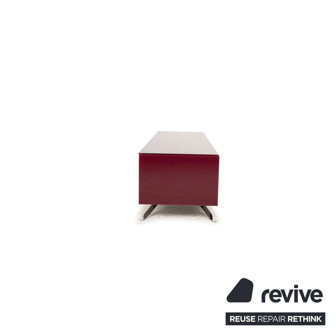 Buffet en bois Joop buffet bas rouge meuble TV