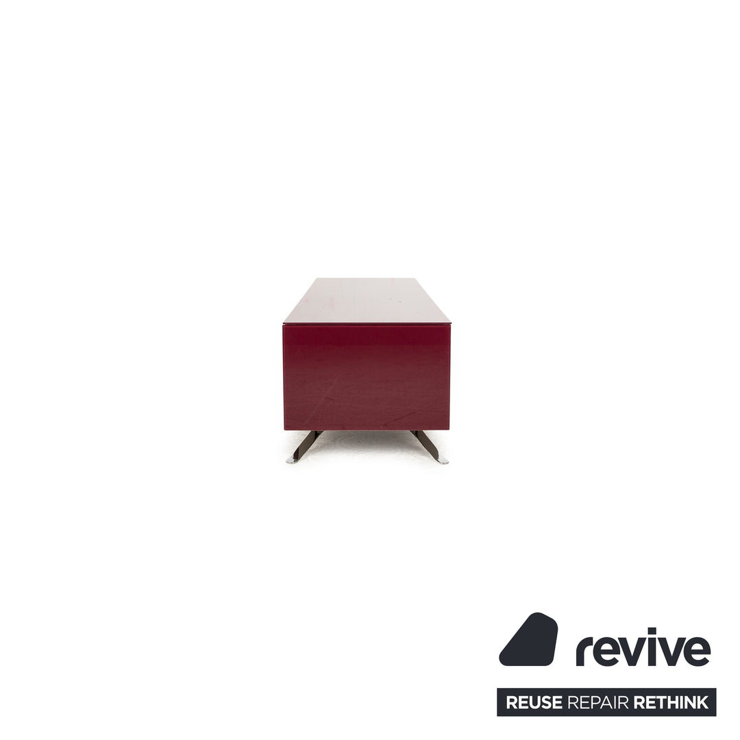 Buffet en bois Joop buffet bas rouge meuble TV