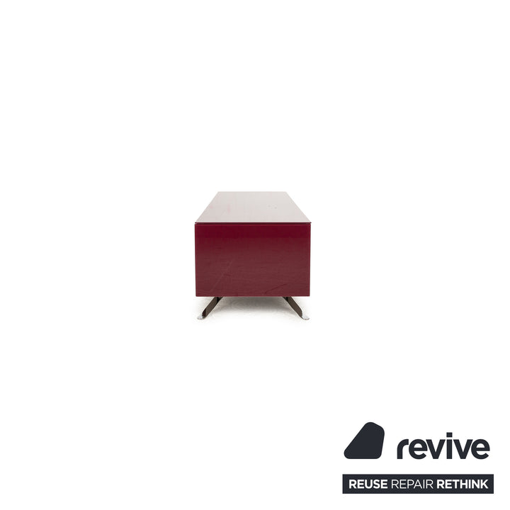 Buffet en bois Joop buffet bas rouge meuble TV