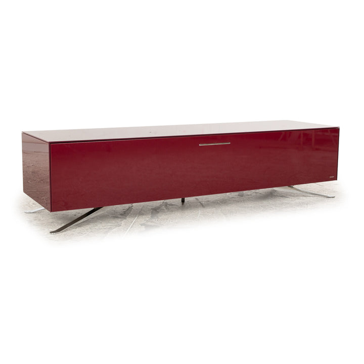 Buffet en bois Joop buffet bas rouge meuble TV