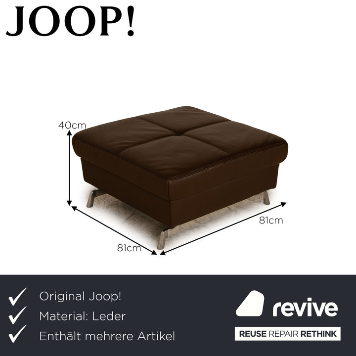 yup! Loft leather sofa set brown corner sofa stool recamier right