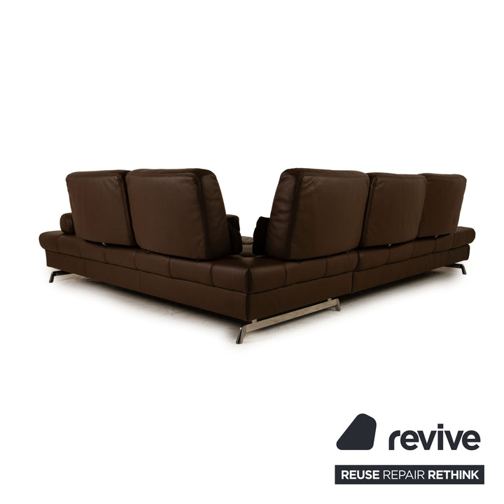 yup! Loft leather sofa set brown corner sofa stool recamier right