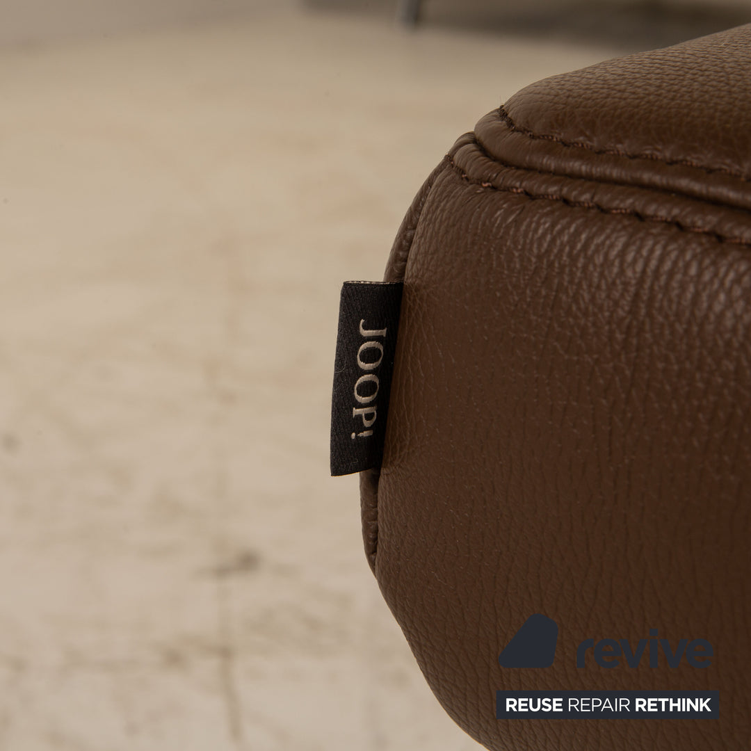 yup! Loft leather sofa set brown corner sofa stool recamier right