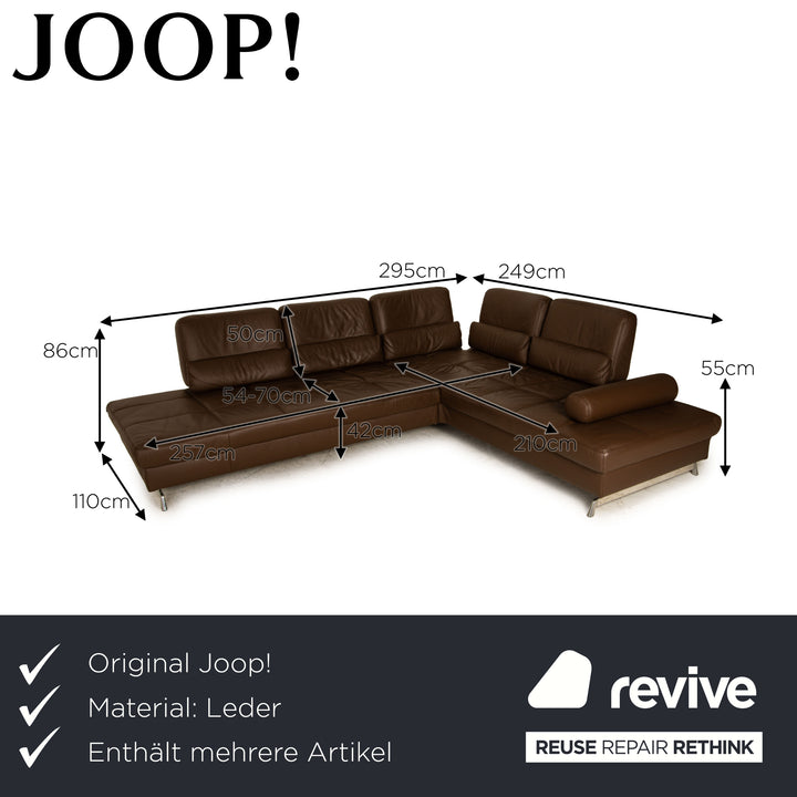 yup! Loft leather sofa set brown corner sofa stool recamier right