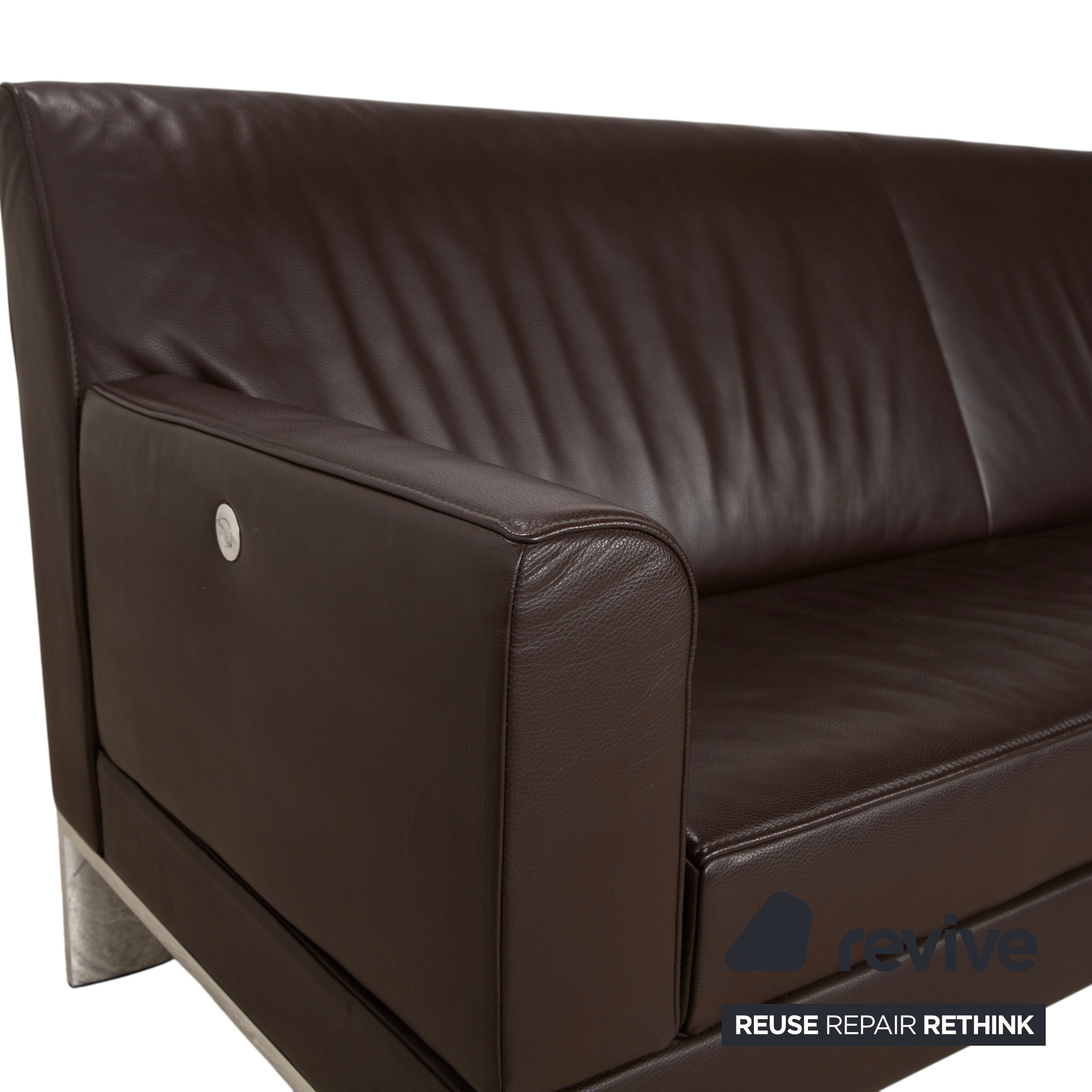 Jori Glove JR-8900 Leather Chrome Three-Seater Brown Mocha Manual Function