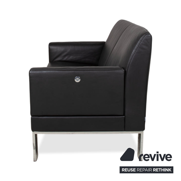 Jori Glove JR-8900 Leder Zweisitzer Schwarz manuelle Funktion Sofa Couch