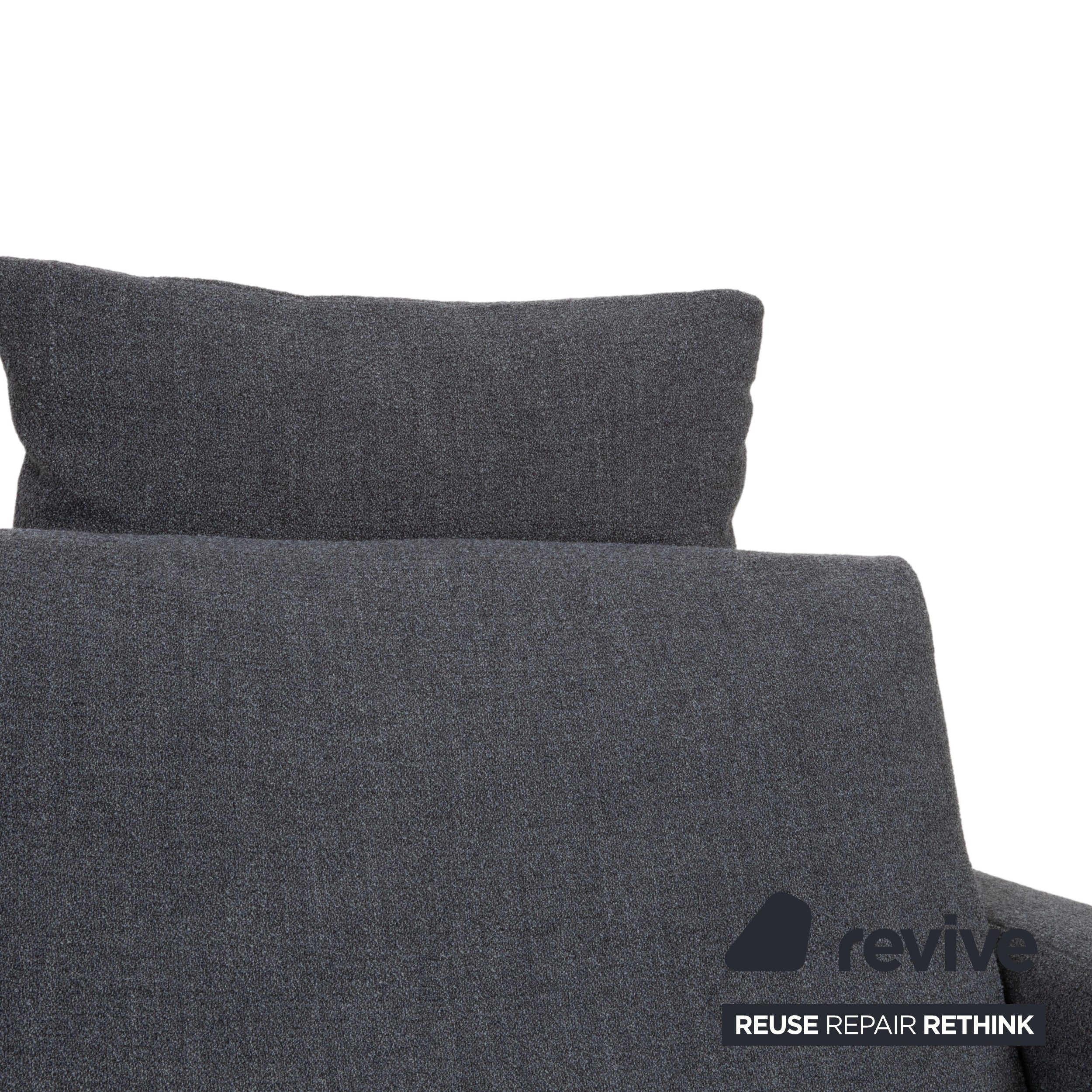 Jori Tigra Fabric Two-Seater Grey Manual Function Sofa Couch