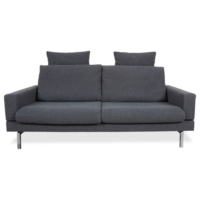 Jori Tigra Fabric Two-Seater Grey Manual Function Sofa Couch
