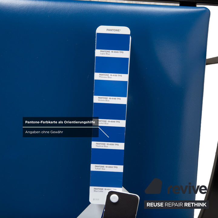 KFF Cosinus Leder Stuhl Blau