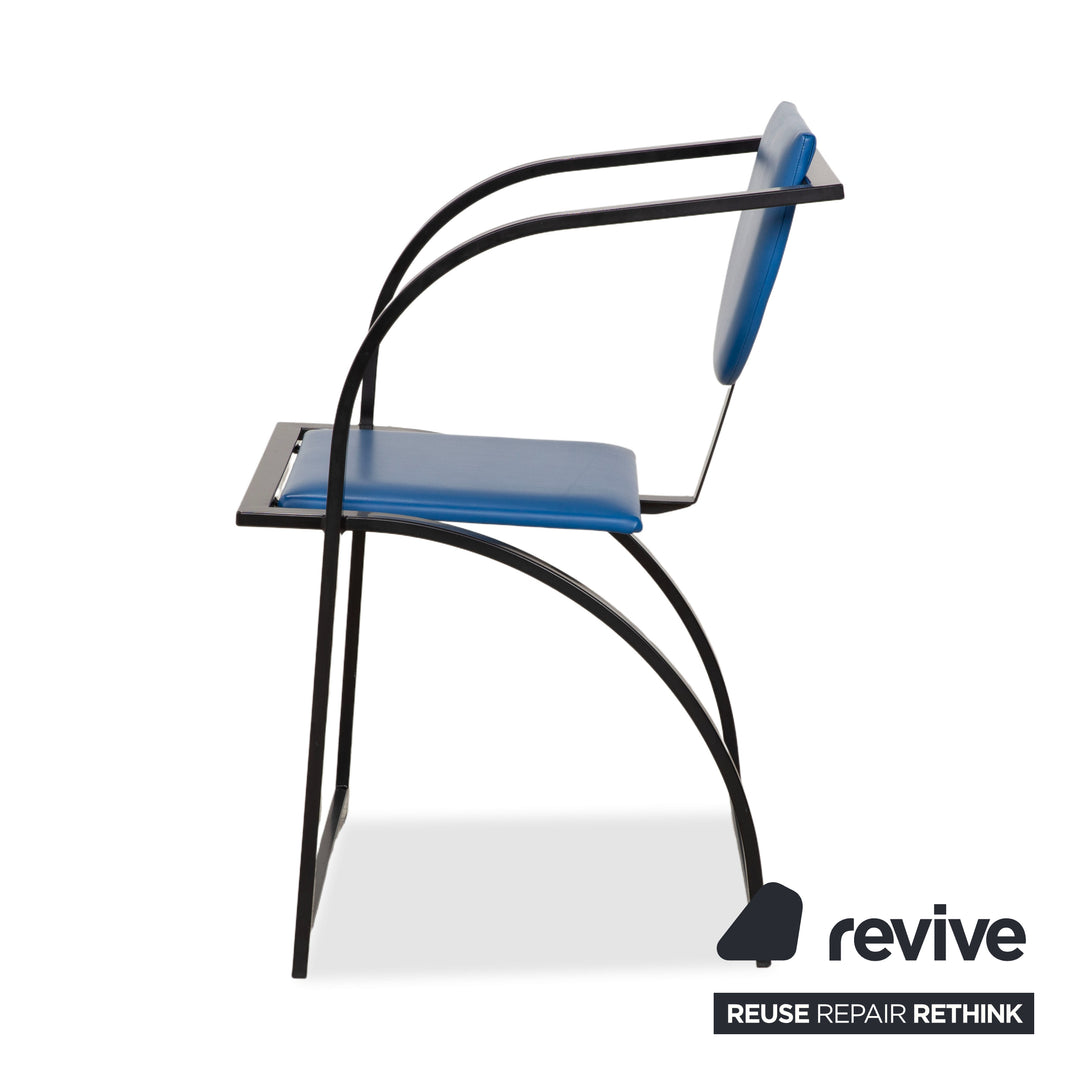 KFF Cosinus Leder Stuhl Blau