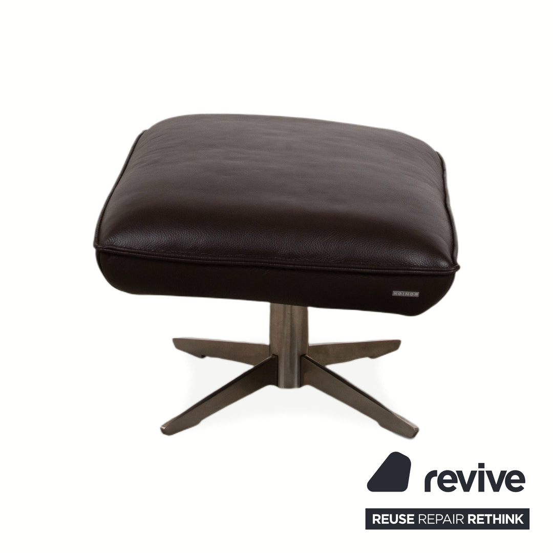 Koinor Fenja Leather Stool Brown