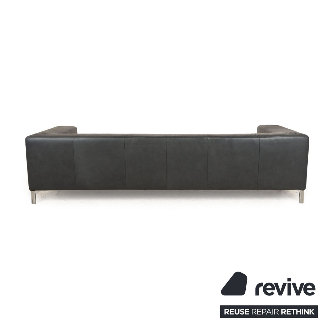 Koinor Genesis Leder Viersitzer Grau Sofa Couch