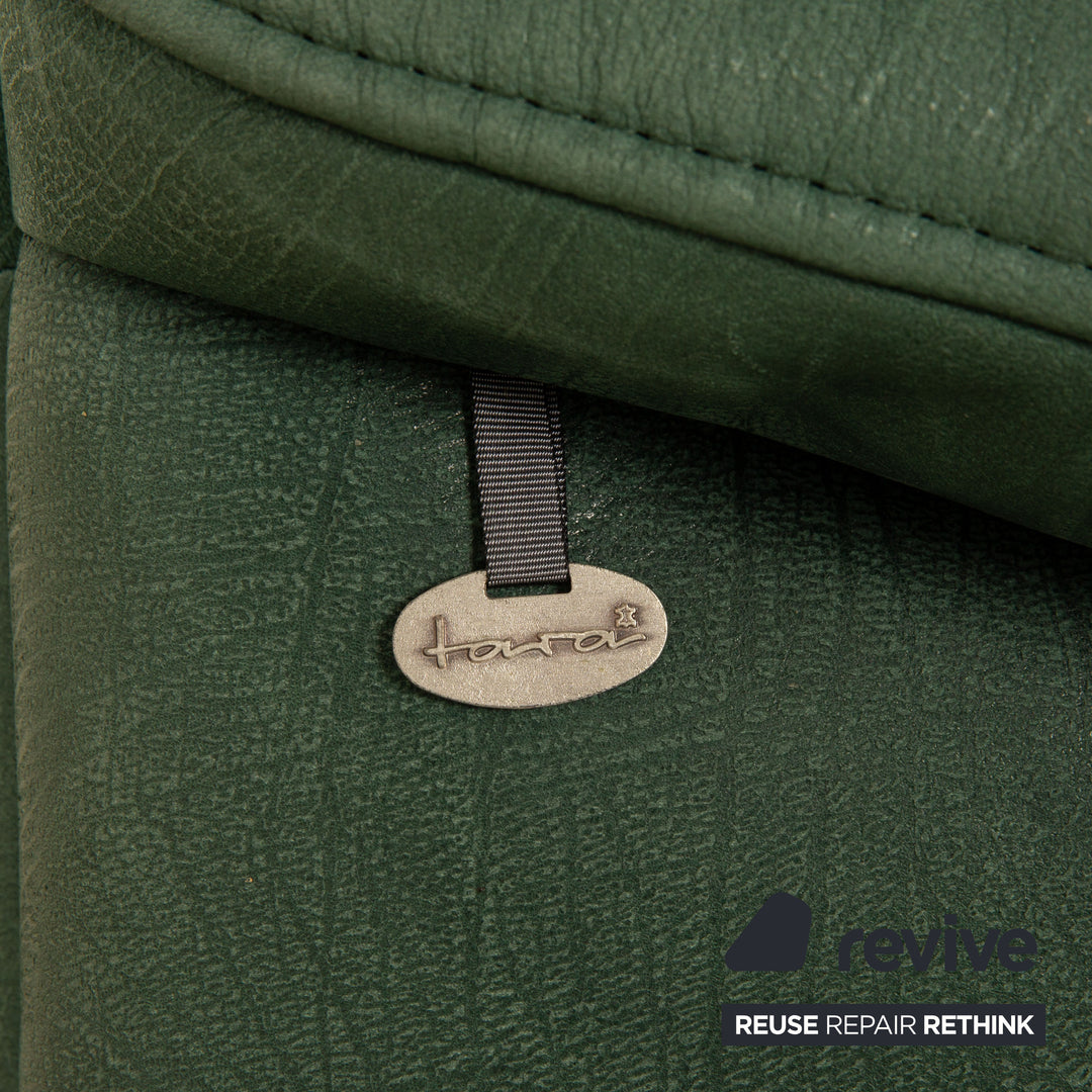 Koinor Leder Dreisitzer Grün Sofa Couch