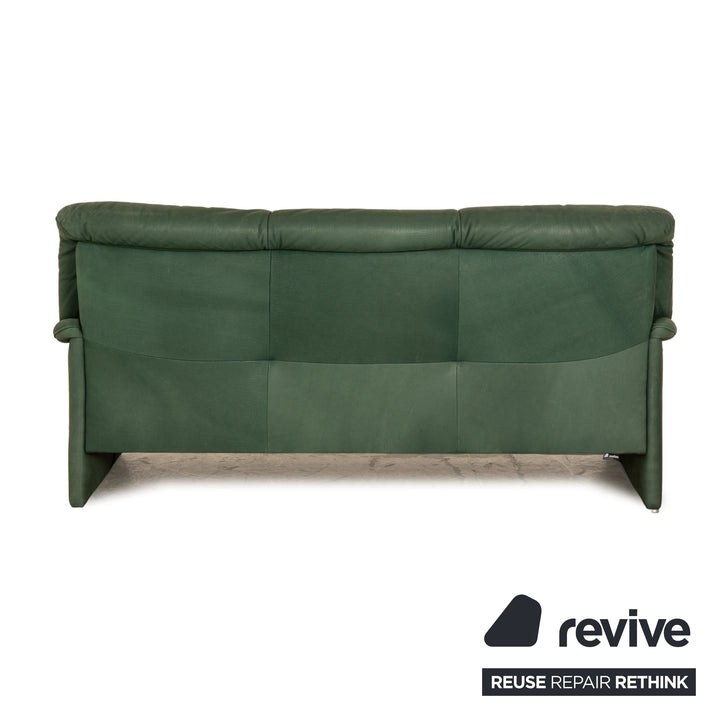 Koinor Leder Dreisitzer Grün Sofa Couch