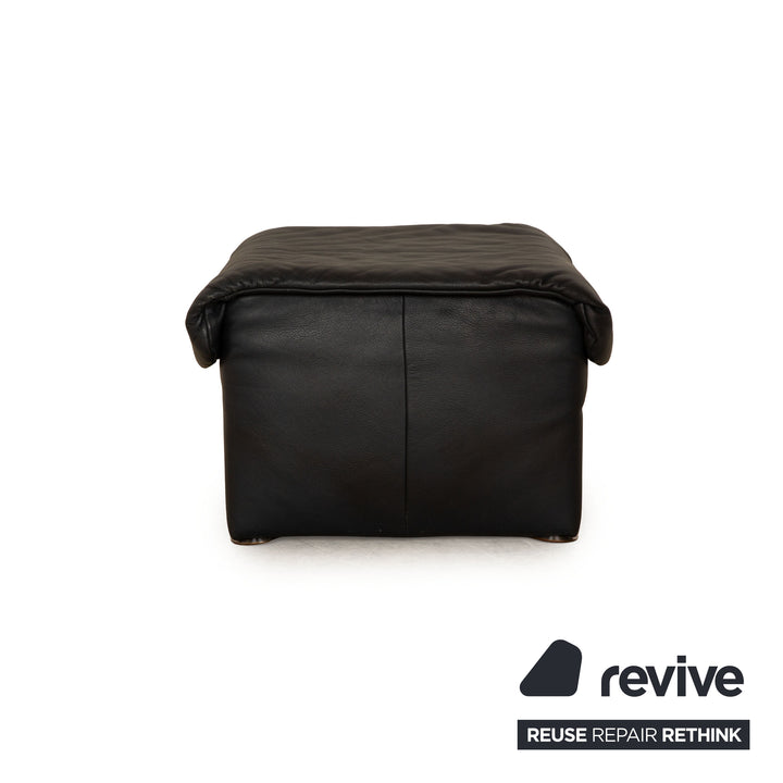 Koinor leather stool dark blue