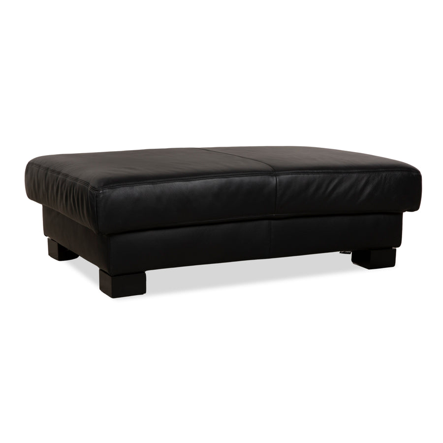 Tabouret en cuir Koinor noir