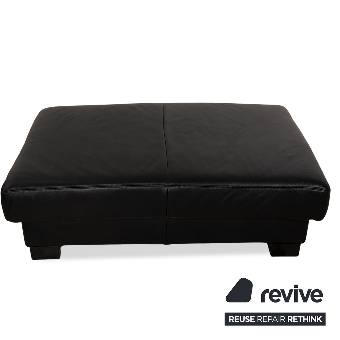 Tabouret en cuir Koinor noir