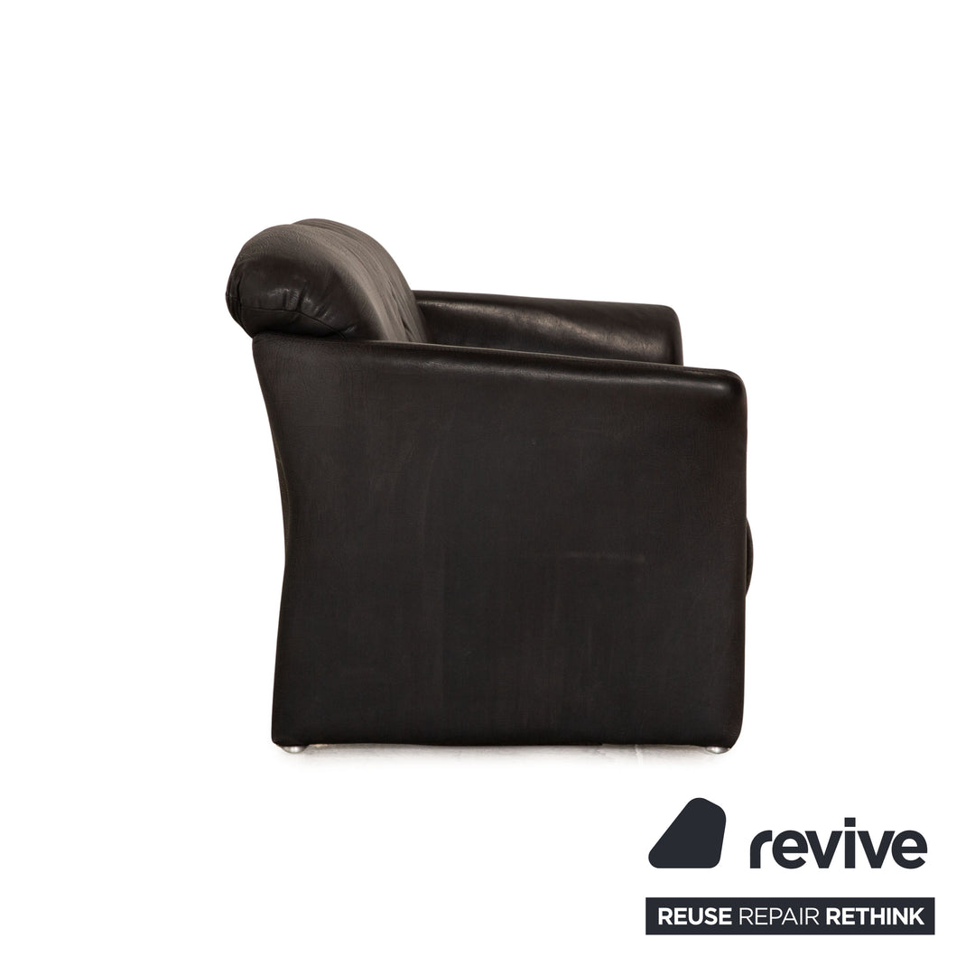 Koinor Leder Sofa Zweisitzer Anthrazit