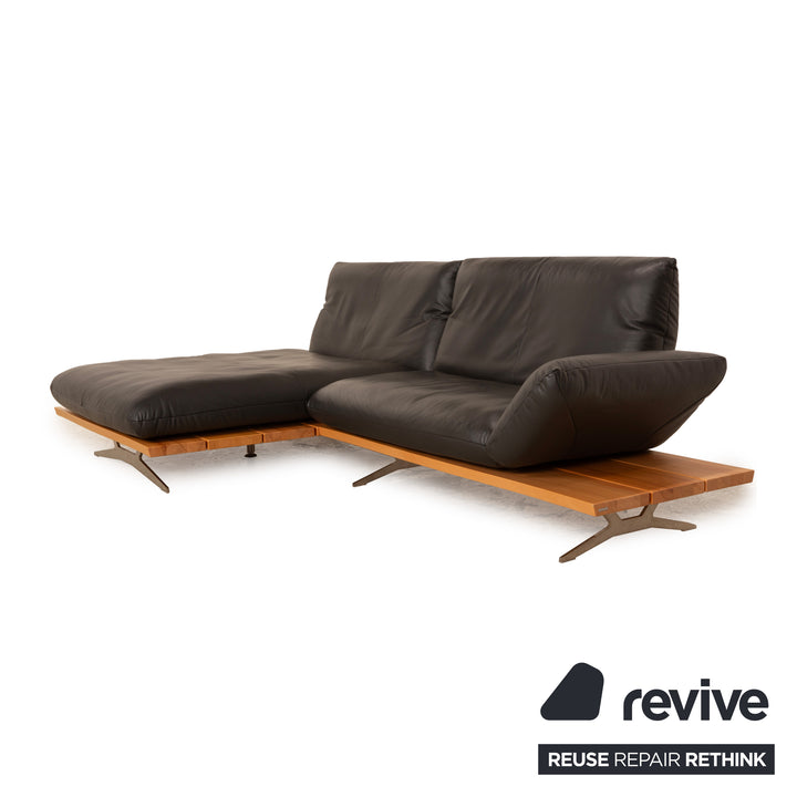 Koinor Marilyn Leder Ecksofa Anthrazit Schiefer manuelle Funktion Sofa Couch