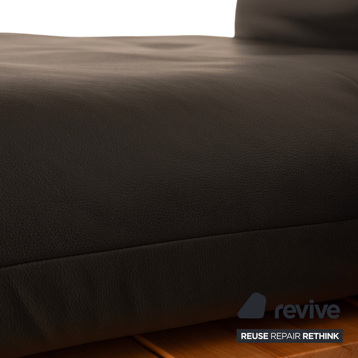 Koinor Marilyn Leder Ecksofa Anthrazit Schiefer manuelle Funktion Sofa Couch