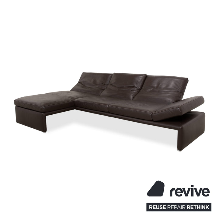 Koinor Raoul Leder Ecksofa Braun manuelle Funktion Recamiere Links