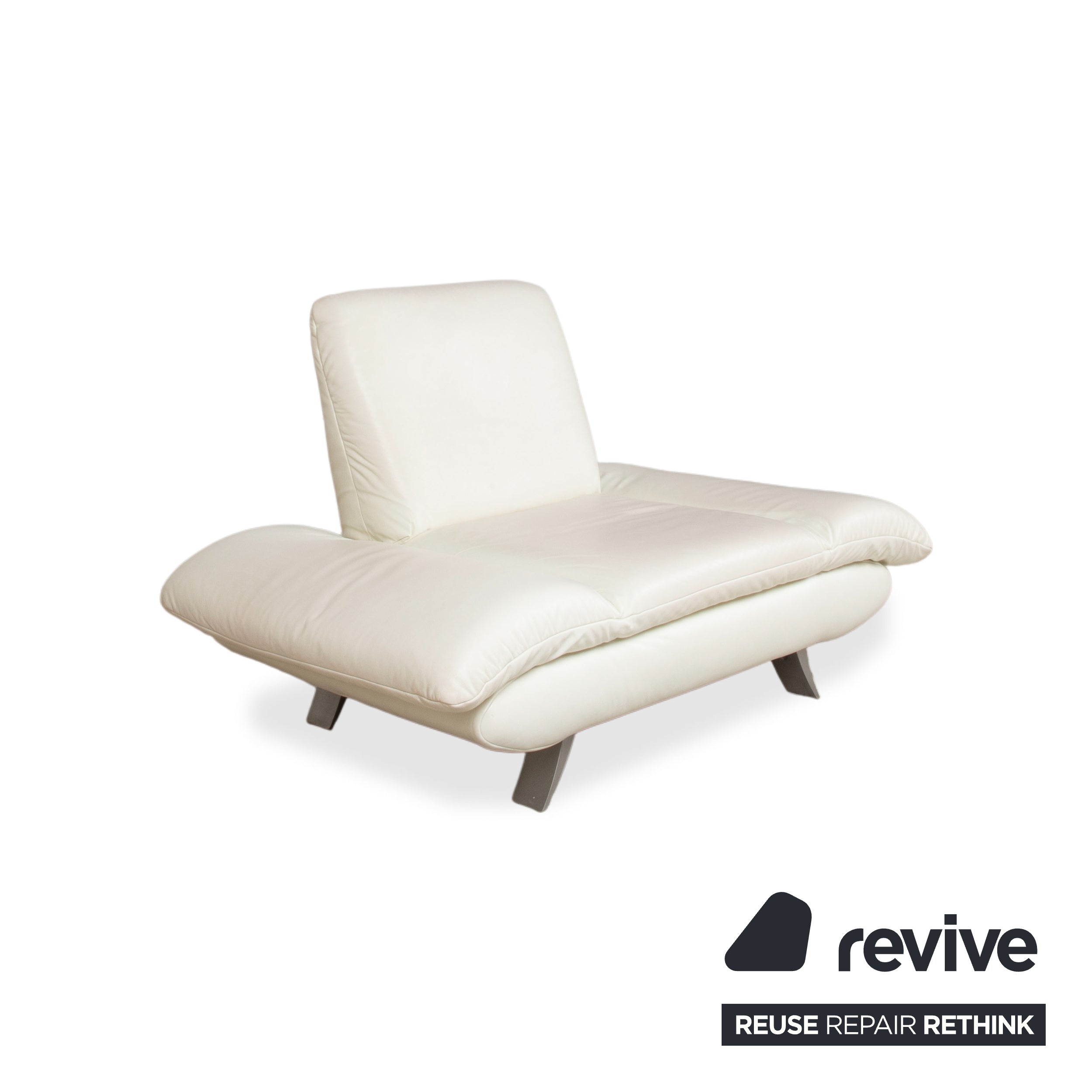 Koinor Rossini Garnitur Leder Sessel Dreisitzer Creme manuelle Funktion Sofa Couch